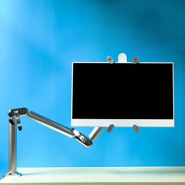 Protable Monitor Holder Bed Desktop Stand Adjustable Monitor Riser Fit 13.3  14 15.6 17 Inch Display iPad Pro 12.9 Tablet - AliExpress