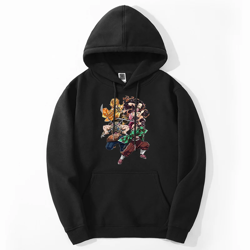 

Demon Slayer Japan Anime Hoodies Sweatshirts 2024 Men Tanjirou Mangas Kimetsu No Yaiba Long Sleeve Casual Moletom Tracksuit