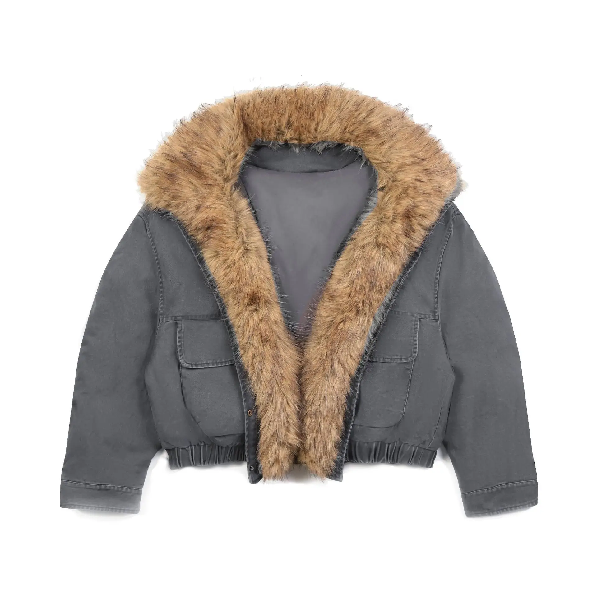Winter Natural Detachable Large Fur Collar Down Jacket Women White Duck Down Fur Parker Outwears Female Warm Thick Down Jacket