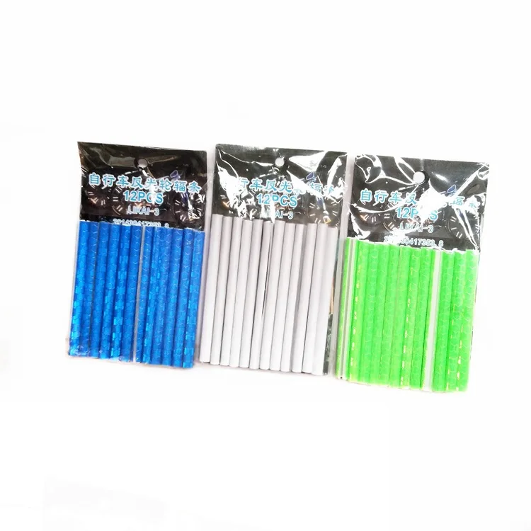 Bicycle Parts Bike Accessories Bicycle Lights Wheel Rim Spoke Clip Tube Safety Warning Light Cycling Bike Strip Reflective Reflector