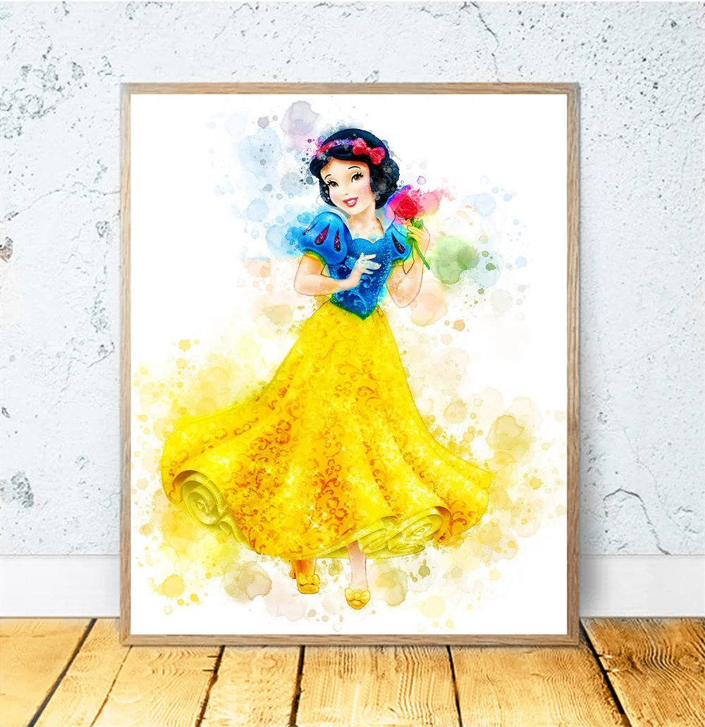 Papel De Parede Personalizado Castelo Princesas Em Aquarela