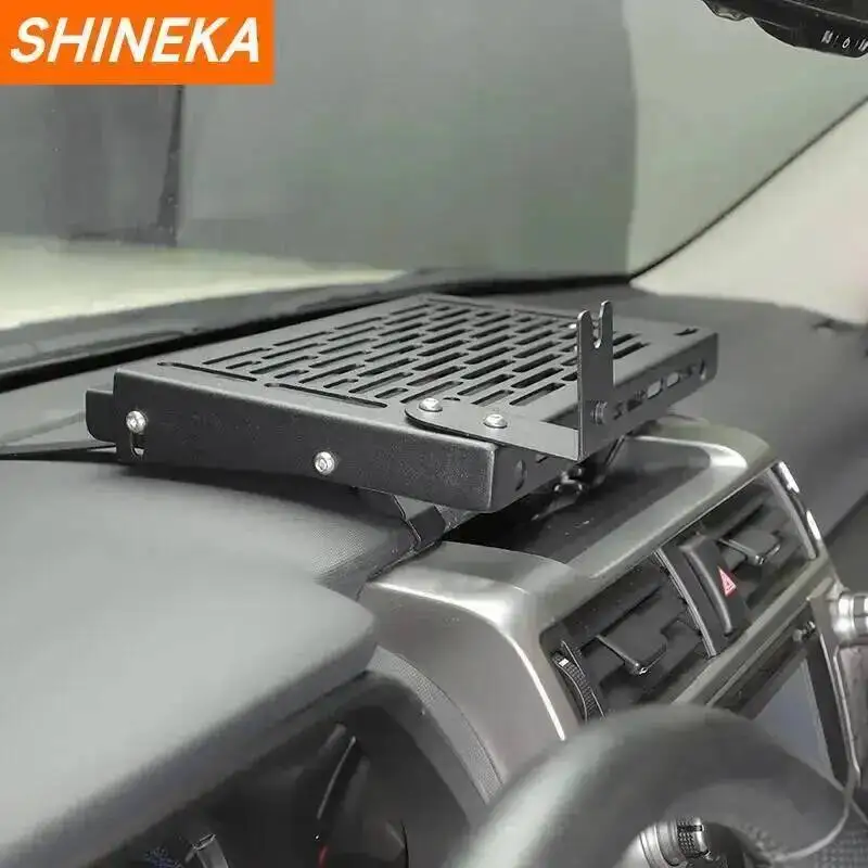 SHINEKA 자동차 다기능 센터 콘솔 확장 브래킷 인터폰 보관 선반 액세서리 4Runner 2010-2023에 적합
