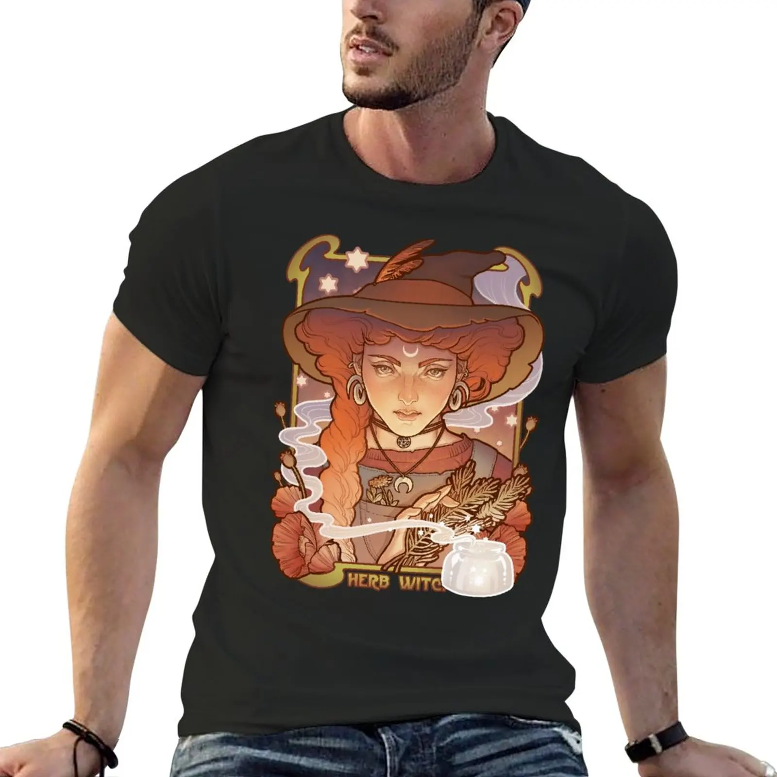 

HERB WITCH T-Shirt summer top shirts graphic tees Short sleeve tee fitted t shirts for men
