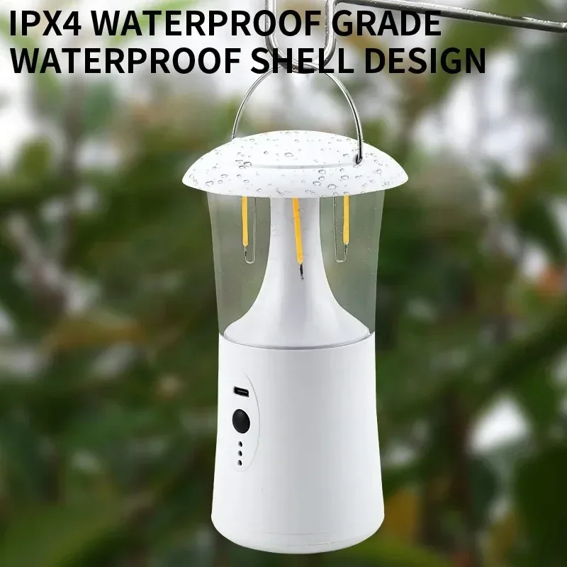 1 Pcs Rechargeable Camping Lantern Outdoor Night Light Portable Illumination Waterproof Lamp for Tent Lighting or Handheld