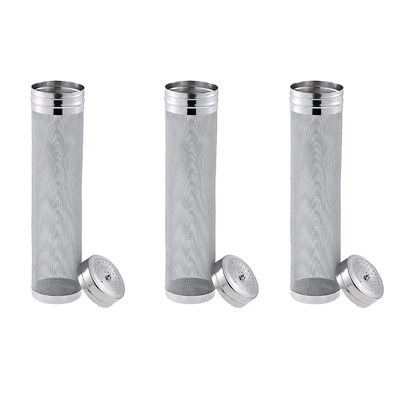 

3X Beer Dry Hopper Filter,300 Micrometre Mesh Stainless Steel Hop Strainer Cartridge