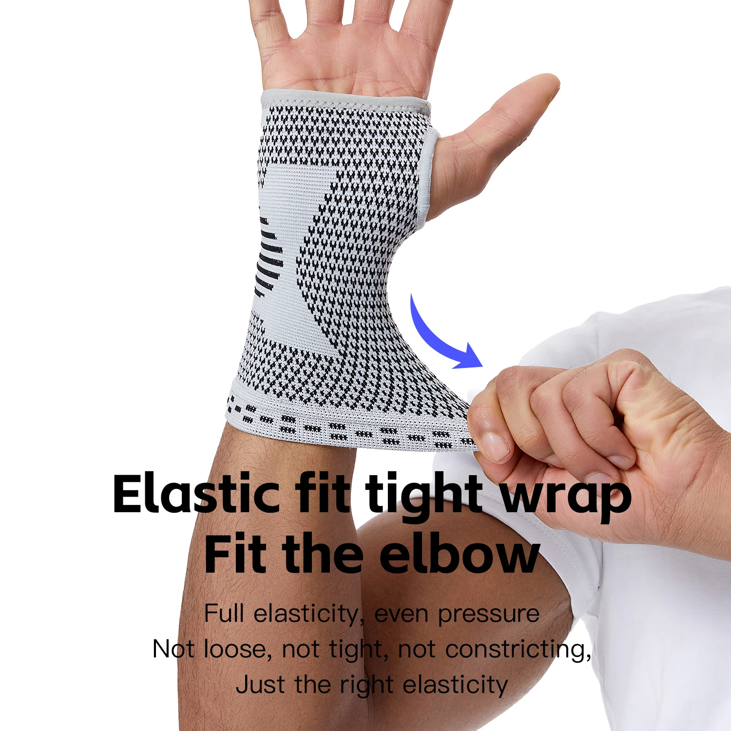 Gym Sports Wristband Wrist Protector Palm Guard Wrist Support Adjustable Wrist Brace Strap Compression Gloves for Carpal Tunnel