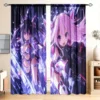 2-Panel Purple Anime Characters Pattern Window Curtains - Artistic Home Decoration Curtains, All Season Decorative Curtains 6