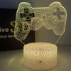 Do Not Disturb Gamer at Work Night Light 16 Colors Changing Gamepad 3D Illusion Lamp For Playstation4 For Men Teenagers and Kids 3