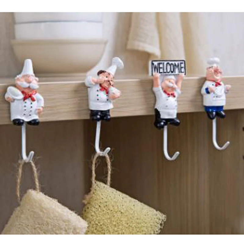 

Kitchen Hanging Hooks Wall Hanger Cartoon Shape Resin Power Cord Storage Rack Hooks Wall Hanger
