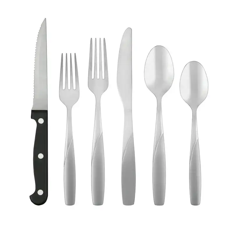 

Sand 36-Piece Flatware Set with Steak Knives, Service for 6 Butter stick Spreading knives стик для сливочного 