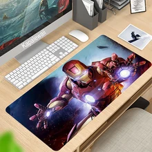 Iron Man Comics Mouse Pad Creative Large Game Computer Keyboard Office Table Mat Christmas Desk For Teen For Bedroom Gaming LOL