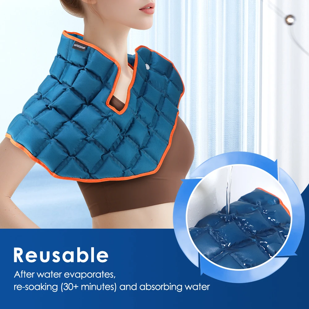 Polymer Resin Cold Hot Compress Therapy Wrap for Neck and Shoulders