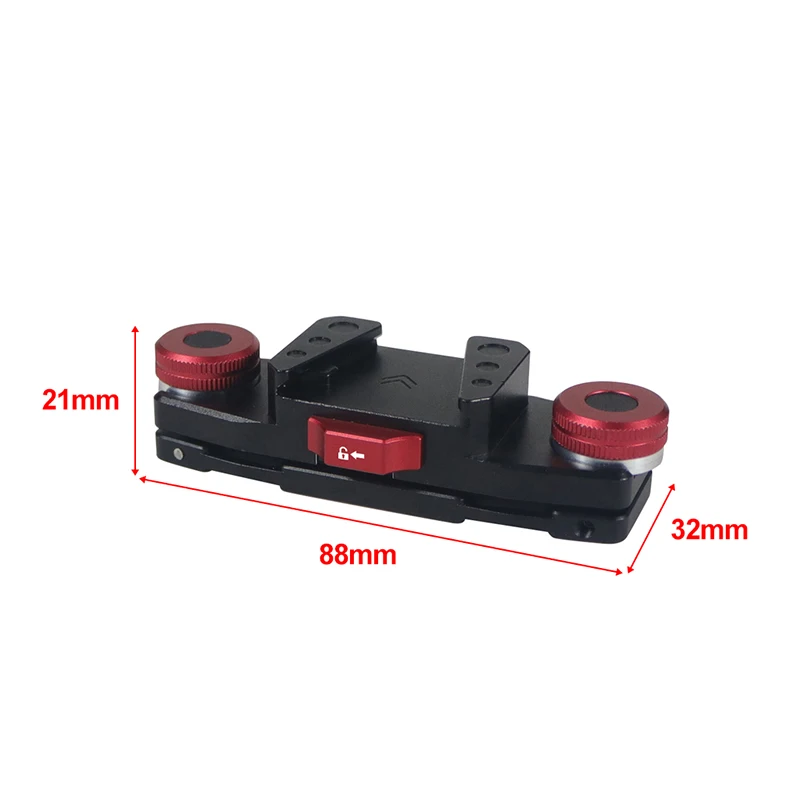 Kamera Taille Gürtel Clip Quick Release Slide V Platte Schnelle Schalter für GoPro OSMO 360DSLR Klemme Schulter Gurt Rucksack Halter Werkzeug – Detail 18
