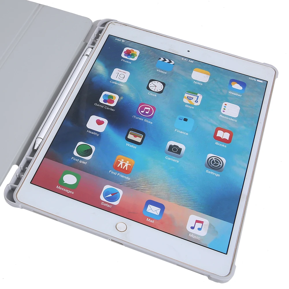 Smart Cover Case with Pencil Holder