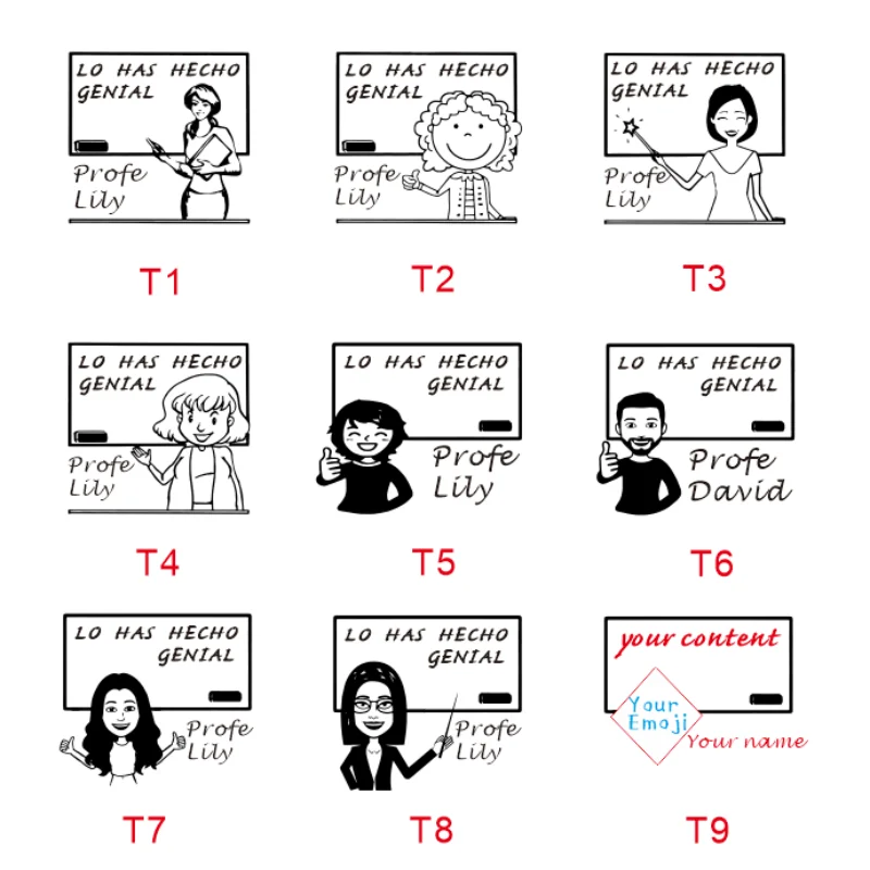 

Personalized Stamps Teacher Stamp Custom Name Stamp Self Inking for Teacher Gift School Assessment 31x41mm