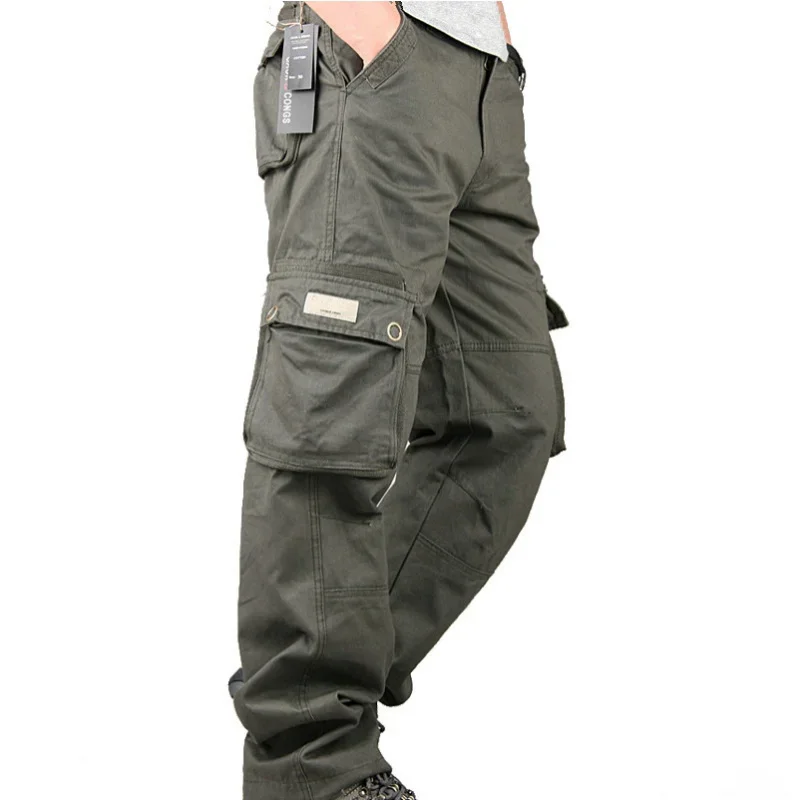 

Nieuwe Broek Mannen Cargo Broek Heren Heren Heren Heren Casual Multi Pocket Militaire Overall Outdoor Losse Lange Broek Joggers