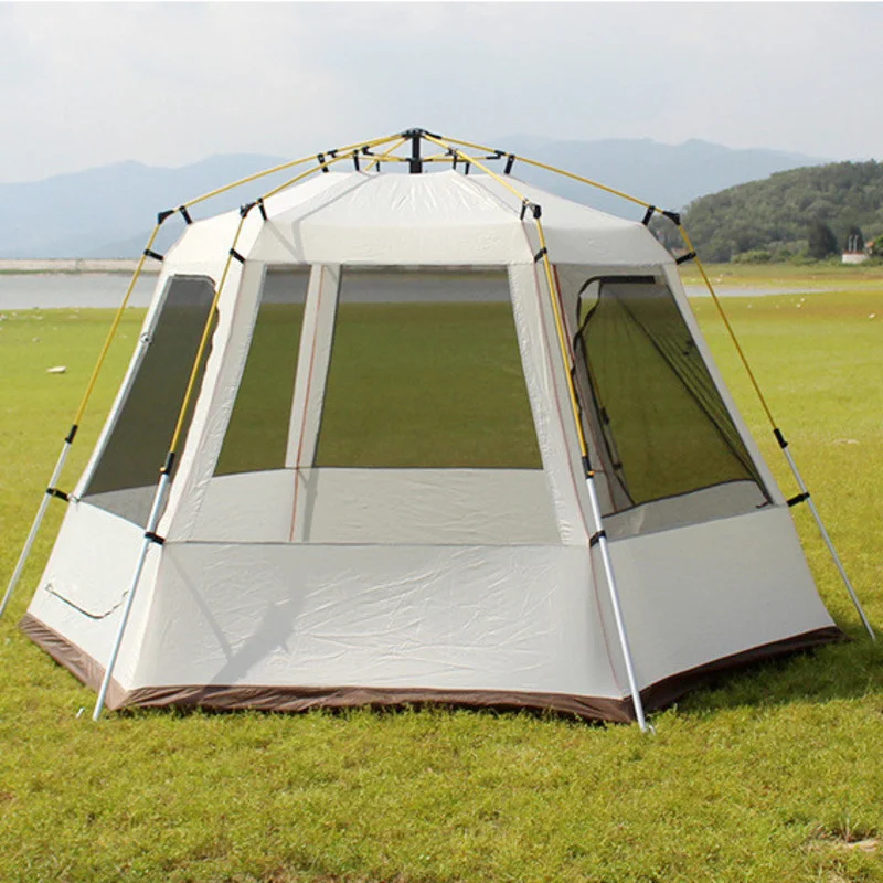 DanCoom Tente gonflable pour camping, 4 à 6 personnes, facile à monter