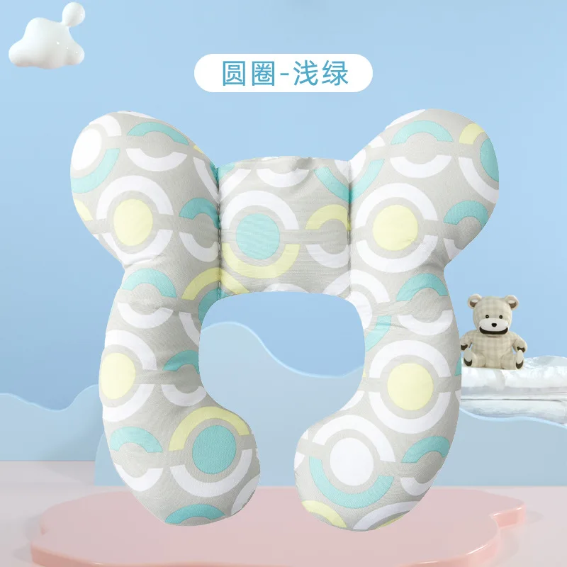 2023New Baby Pillow Protective Travel Car Seat Head Neck Support Pillows Newborn Children U Shape Headrest Toddler Cushion 0-3 Y 5