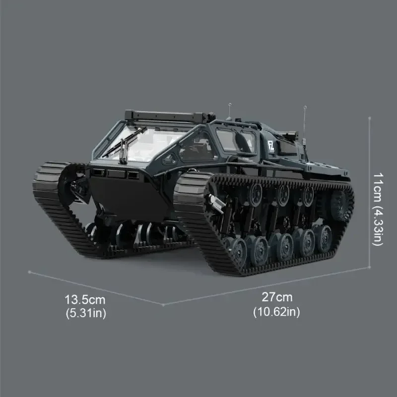 JJRC 2.4G RC 드리프트 고속 트랙형 탱크 라이트 리모컨 오프로드 차량 풀 스케일 시뮬레이션 모델 어린이 장난감 선물
