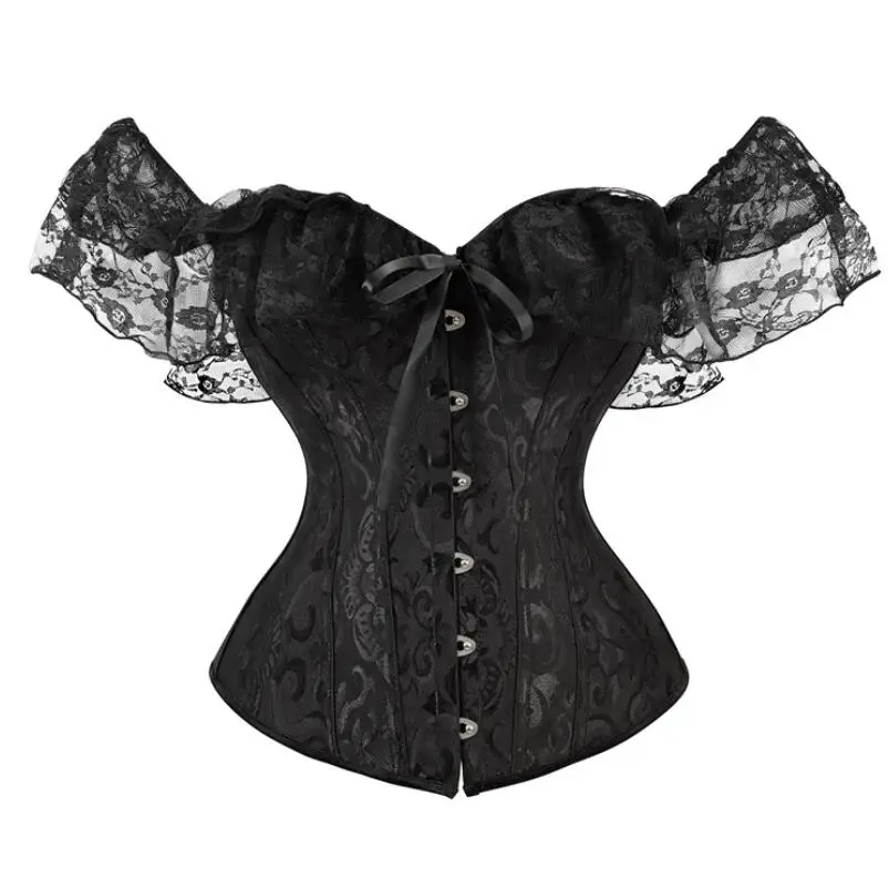 

Женский корсет с коротким рукавом, однотонный облегающий укороченный топ с завязкой и вырезом лодочкой, белый/черный, модель w1016, 2024