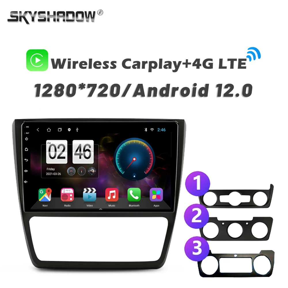 720P 360 Fotocamera 4G Sim Carplay 8G + 256G Android 13.0 Lettore Dvd Per Auto Gps Wifi Bluetooth Rds Radio Per Vw Skoda Yeti 5L 2009-2014
