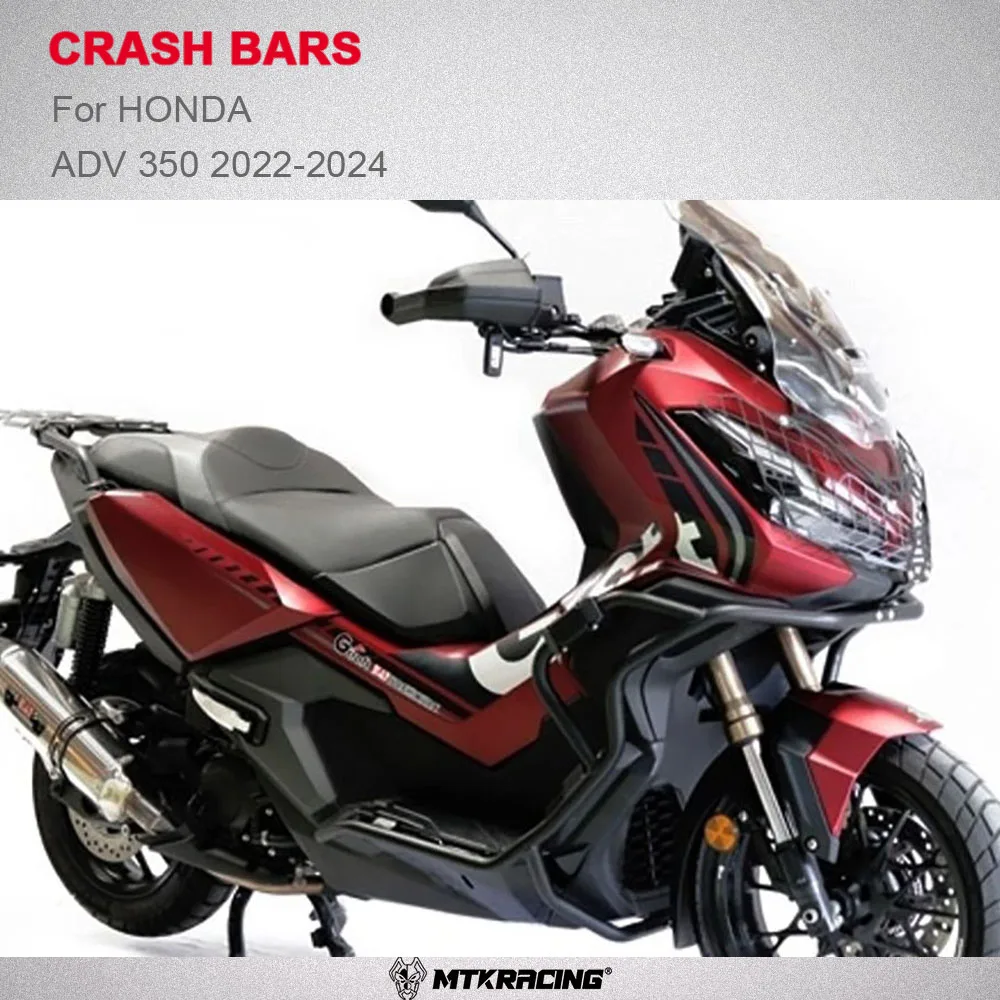 MTKRACING Crash bars Engine Bumper Guard Frash Stunt Cage Crash Bar Engine Frame Protector For HONDA ADV 350 motorcycle accessories