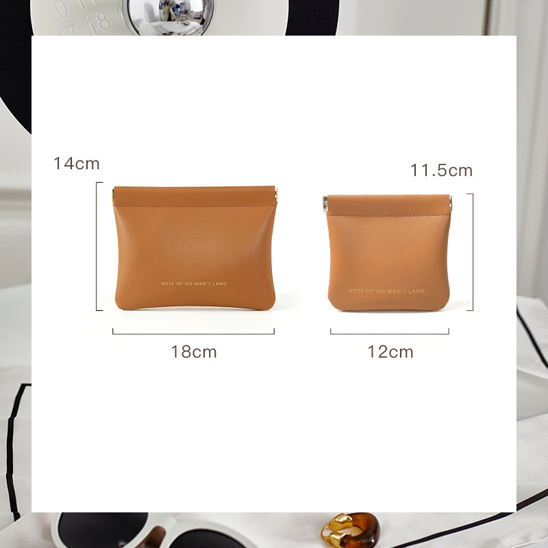 Elegant PU Leather Mini Lipstick and Cosmetic Storage Pouch