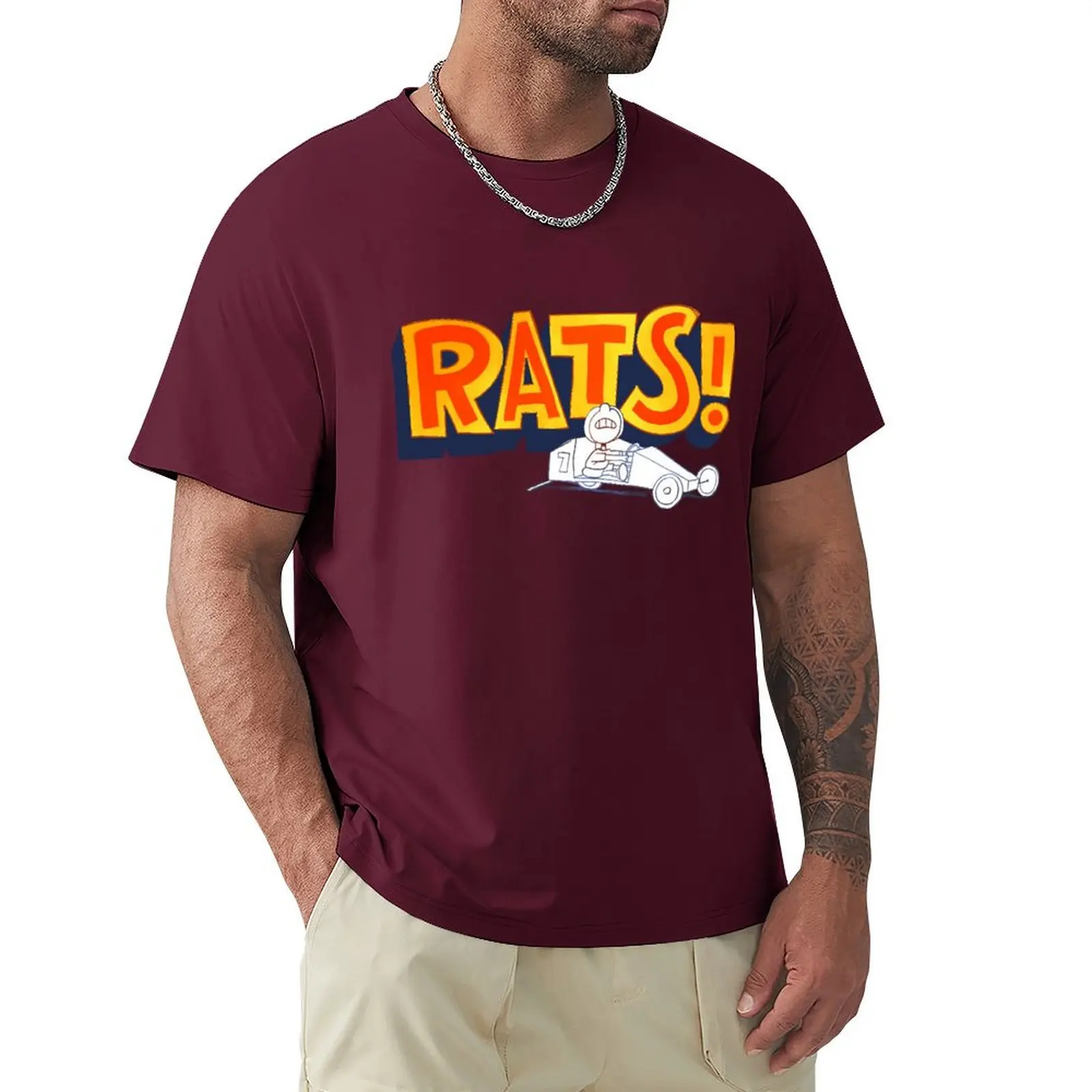 

RATS! T-Shirt customs Aesthetic clothing summer tops mens cotton t shirts