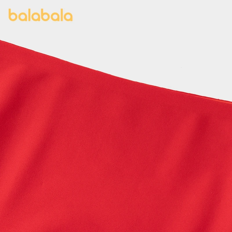 Balabala Toddler Girl Underwear Set Vest Development Period Anti-Exposure Red Bra and Underwear