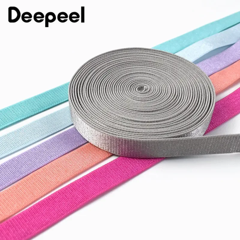 10/20meters 12mm Decorative Elastic Bands Colorful Ribbon Webbing Tape  Clothes Underwear Bra Strap Sewing Material Accessories - Elastic Bands -  AliExpress