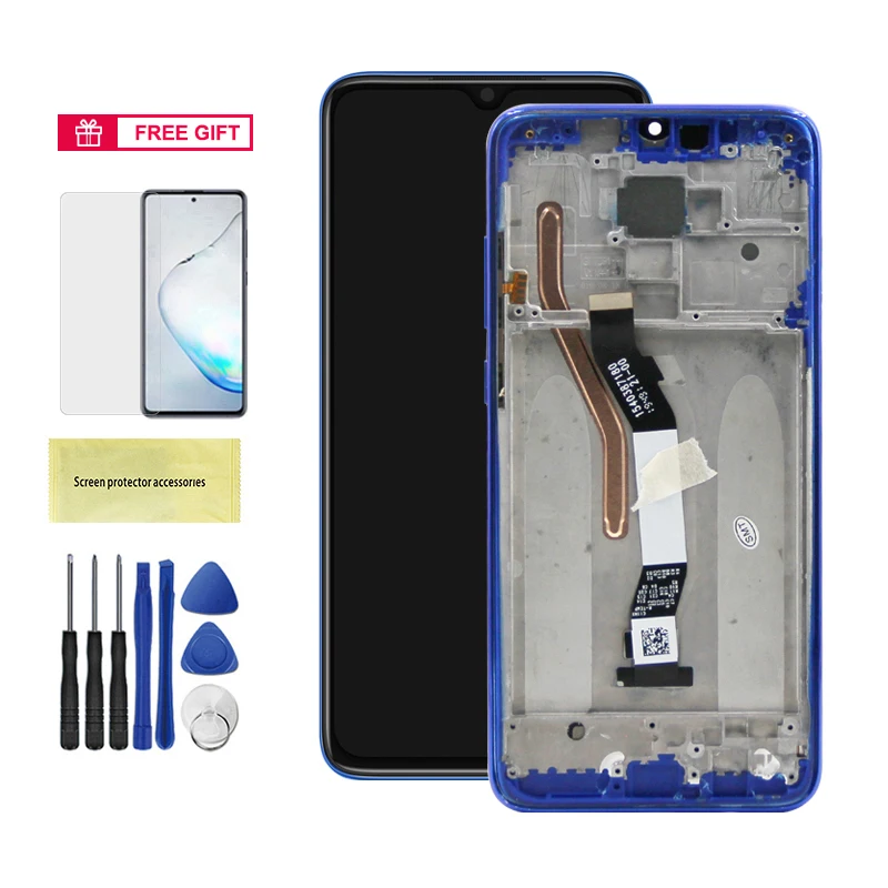 6.53 Screen for Xiaomi Redmi Note 8 Pro M1906G7I M1906G7G Lcd Display  Touch Screen with Frame for Redmi Note 8 Pro Replacement