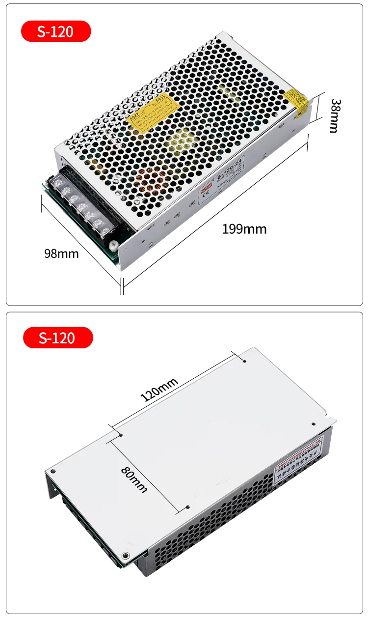 MZMW MS120 S120 Series Switching Power Supply 120W 5V 12V 15V 24V 36V 48v AC/DC Single Output Transformer Power Adapter SMPS 10 S2bc7179430ae4226ba1db33726ac02ae2