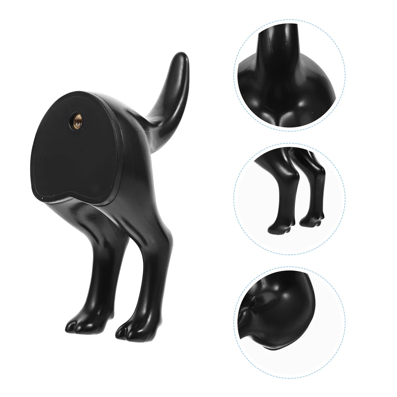 

5pcs Dog Tail Coat Hooks Plastic Wall-Mounted Hat Hanger Hooks Towel Hooks
