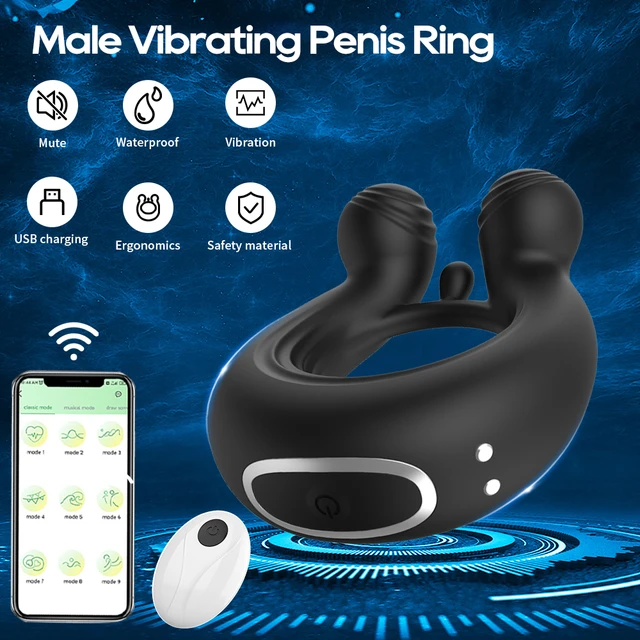 Ultra Soft Silicone Penis Ring for Man Harder Longer Stronger Enhancing  Wireless 10 Vibration Modes Men Male Adult Sex Toys for Men Couples  Pleasure