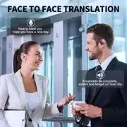 150 languages ai earbuds with 95 translation coverage noise canceling calls for music meetings travel usb type c charging wireless compatible free lanyard ideal for work gym wireless earbuds details 3