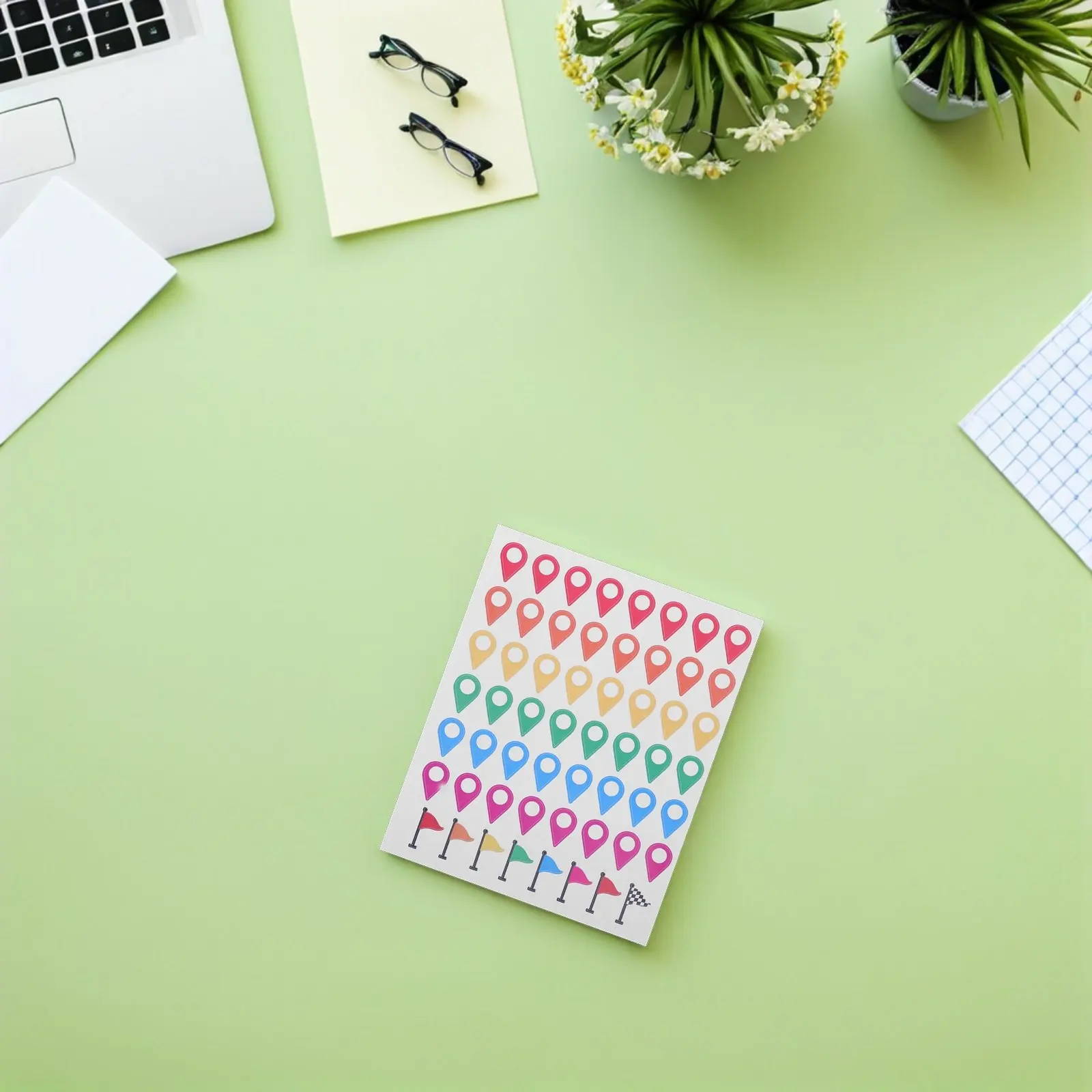 5장의 지리 스티커 가족 휴가 계획을 위한 다채로운 방수 지도 마커 사무실 여행 버킷리스트 추적