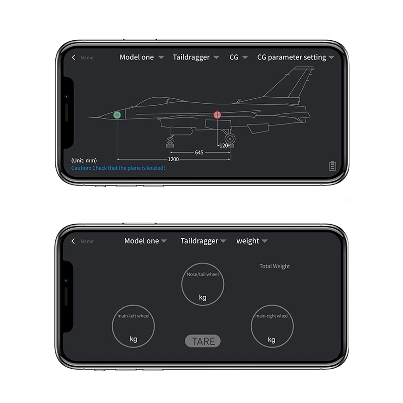 SKYRC CG & Angle Gauge Wireless Bluetooth-compatible RC Plane Gravity Angle Adjustment Real-Time Display SK-500039 SK-500040