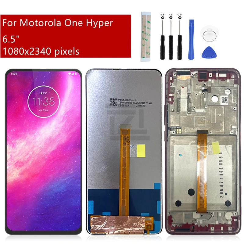 Para Motorola Moto One Hyper LCD Pantalla Táctil Digitalizador Montaje XT2027 XT2027-1 Piezas De Reputo De Pantalla - AliExprs