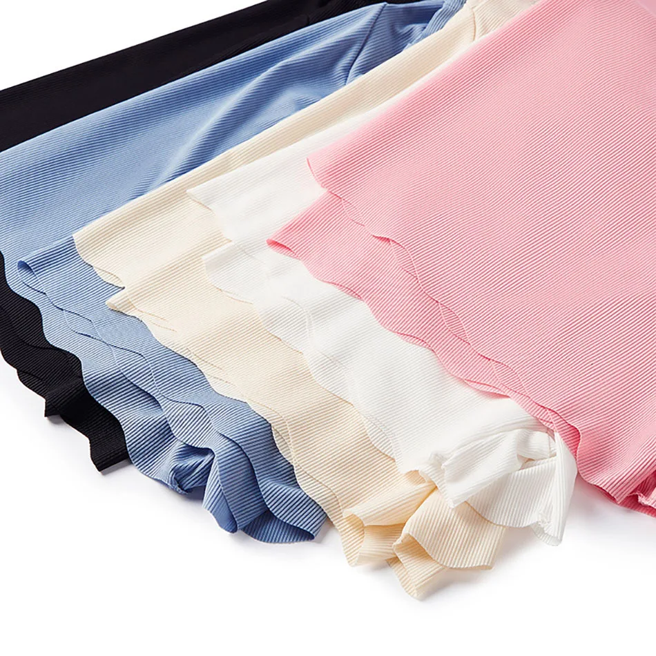 Summer Lightweight Ice Silk Maternity Safety Shorts for Stylish and Comfort Pregnancy Anti-Exposure Adjust Waist Women Leggings