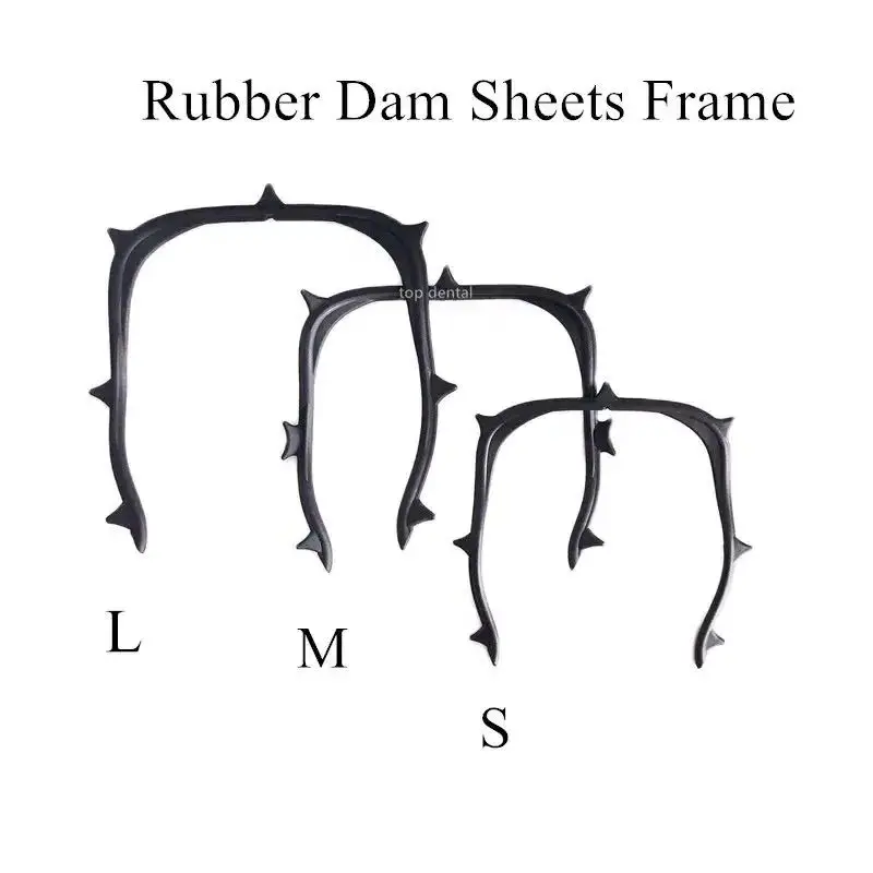

Dental Frame Rubber Dam Sheets Holder Carbon Fiber U-Shape Black