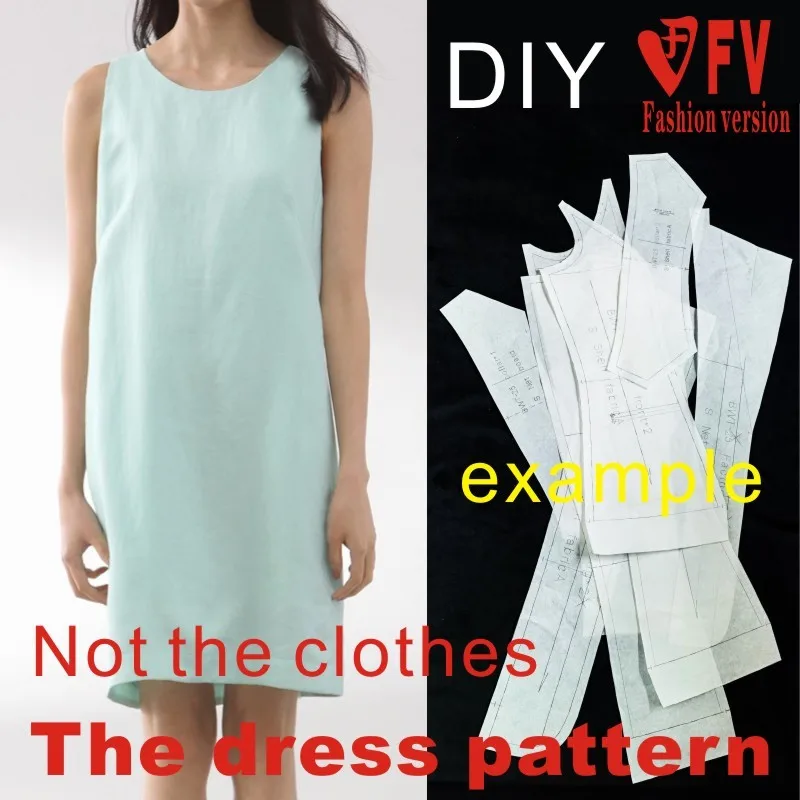 Garment pattern Dresses Sewing Pattern Template Cutting drawing Clothing DIY ((Not selling clothes)) BLQ-134