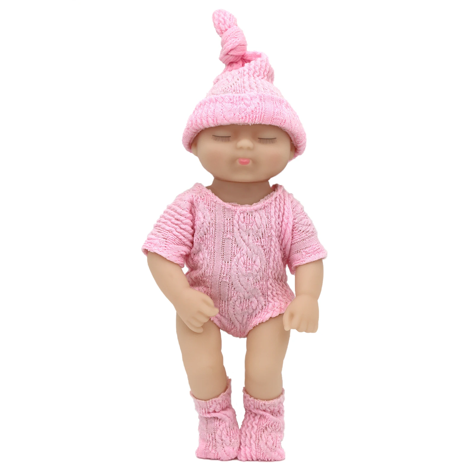 7.68inch / 19.5cm New Realistic Reborn Soft Doll and Clothes Mini Sleeping Easter Gift