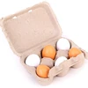 6pcs Simulation Wooden Eggs Toys Set Kids Pretend Play Wood Food Eggs Yolk Kitchen Food Children Kid Education Montessori Toys 1