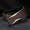 2024 Luxury Brand Belts for Men &Women Unisex Fashion Shiny Coffee Design Buckle High Quality Waist Shaper Leather genuine Belts