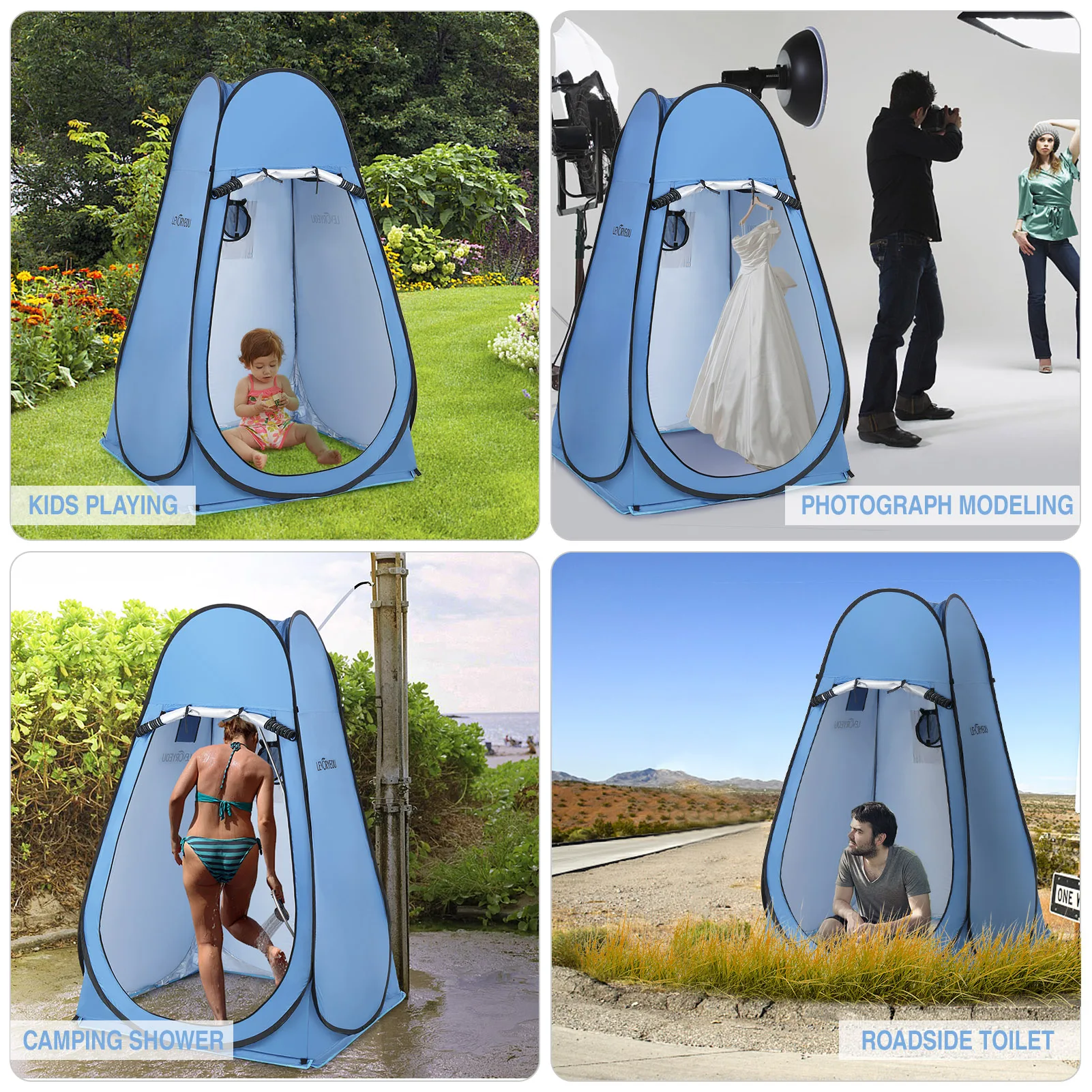 Pop Up Privacy Shelter Tent Portable Outdoor Camping Beach Instant Shower Toilet Changing Tent Sun Rain Shelter with Window 5 Pop Up Privacy Shelter Tent Portable Outdoor Camping Beach Instant Shower Toilet Changing Tent Sun Rain Shelter with Window 5