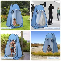 Pop Up Privacy Shelter Tent Portable Outdoor Camping Beach Instant Shower Toilet Changing Tent Sun Rain Shelter with Window 5