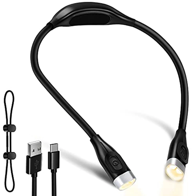 

Neck Reading Lamp, LED Book Lamp, Reading Light With Super Long Flexible Arm And Eye Protection Function For Reading