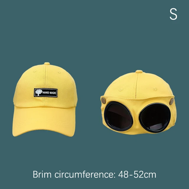 S/M Size New Aviator Hat Summer Personality Glasses Baseball Cap Female