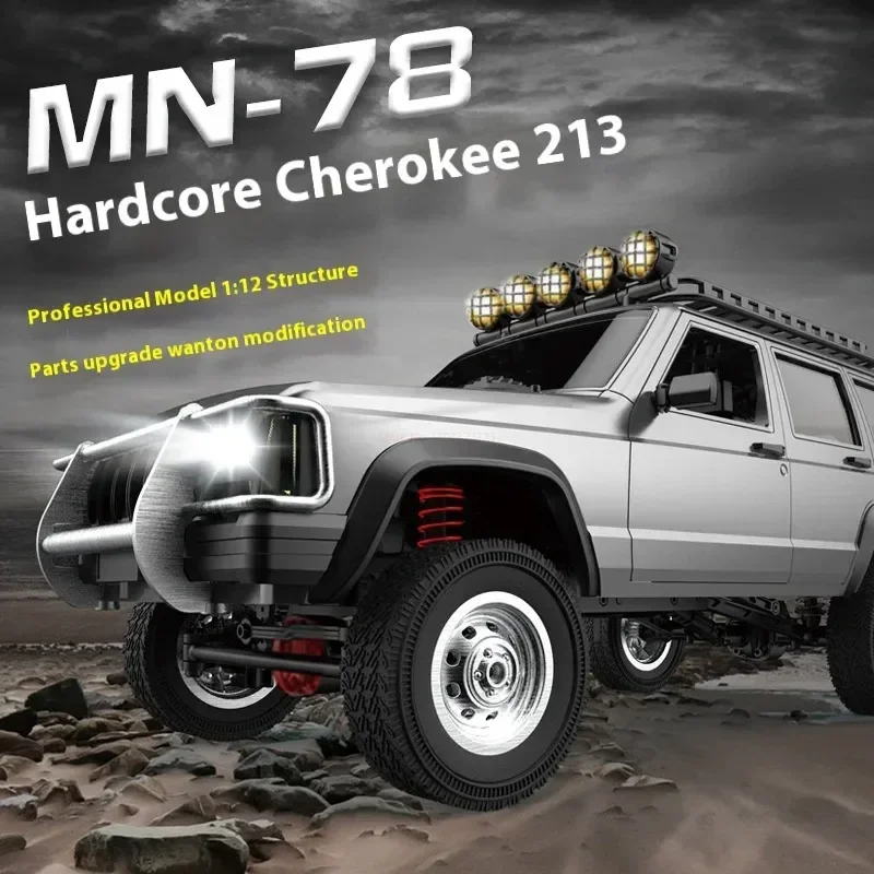 

Rc Mn78 1/12 2.4ghz Full Scale Cherokee Remote Control Car Four-Wheel Drive Climbing Jeep Car Vehicle Toys For Birthday Gift