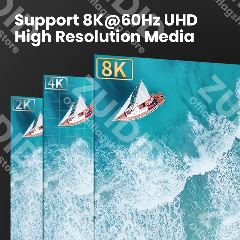 USB C zu DP 1,4 Buchse Adapter 8k/4k 60Hz Thunderbolt 3 Typ C zu Displayport 1,4 Kabel konverter für MacBook Pro Samsung Dell – Detail 2